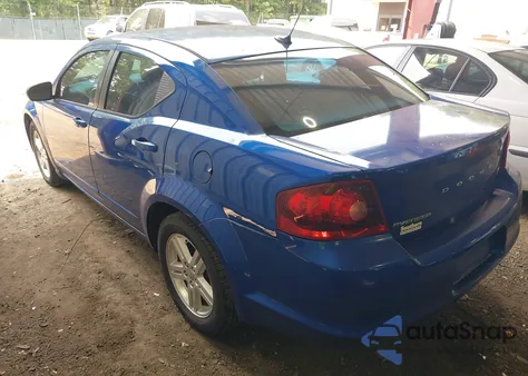 2013 Dodge Avenger Sxt из США, поврежденный, VIN 1C3CDZCG5DN741191